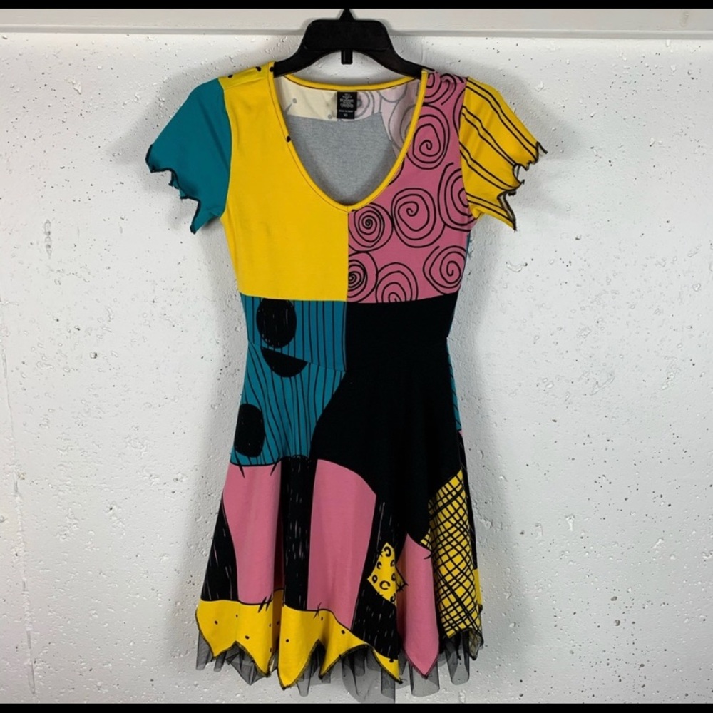 1990’s vintage Disney Store Nightmare Before Christmas Sally Dress  XS